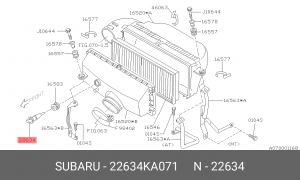 Датчик, температура впускаемого воздуха 22634KA071 SUBARU