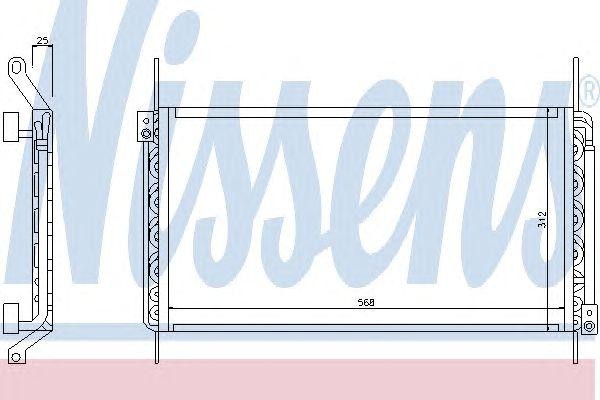 Конденсатор, кондиционер 94217 NISSENS