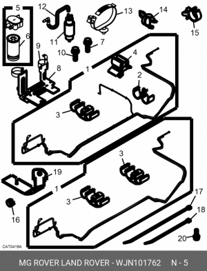 Топливный фильтр WJN101762 MG ROVER LAND ROVER