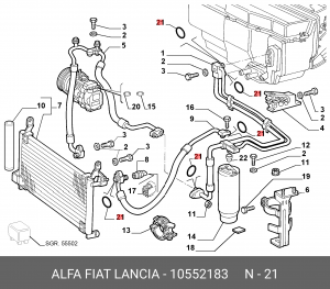 Деталь 10552183 ALFA FIAT LANCIA