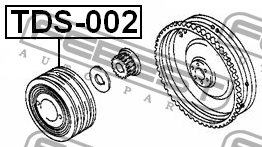 Шкив коленвала TDS-002 FEBEST