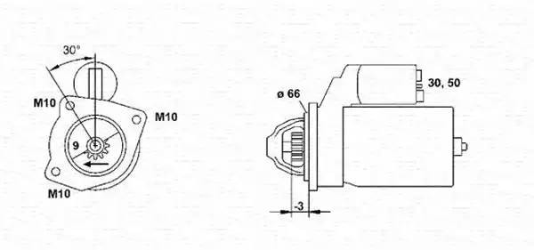 Стартер 943251405010 MAGNETI MARELLI