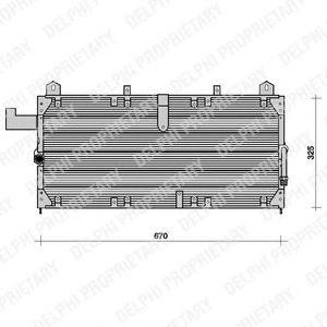 Конденсатор, кондиционер TSP0225066 DELPHI