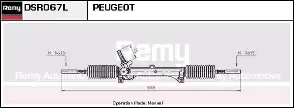 Рулевой механизм DSR067L DELCO REMY
