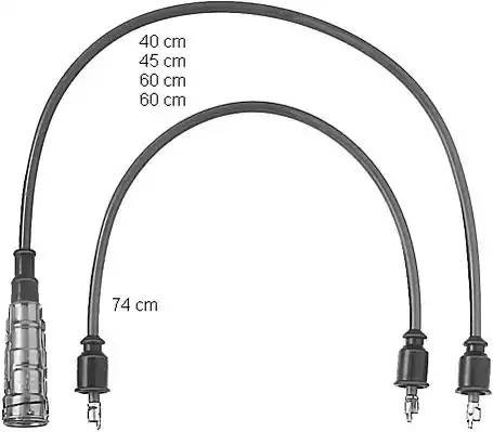 Ккомплект проводов зажигания ZEF435 BERU