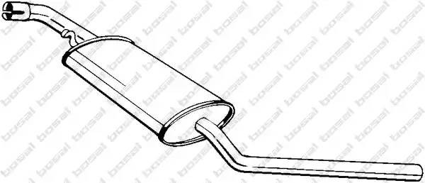 Средний глушитель выхлопных газов 281-241 BOSAL