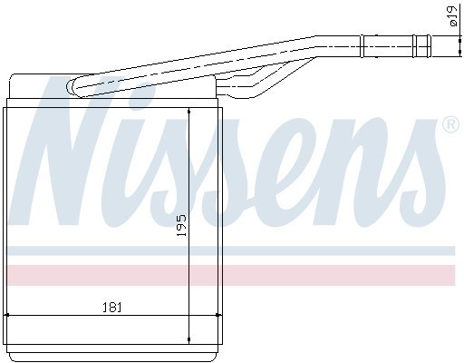 Теплообменник, отопление салона 71747 NISSENS