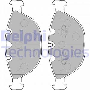 Комплект тормозных колодок, диско LP1798 DELPHI