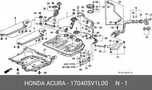 Топливный насос 17040-SV1-L00 HONDA