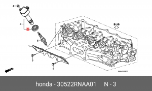 Кольцо уплотнительное свечи зажигания 30522RNAA01 HONDA