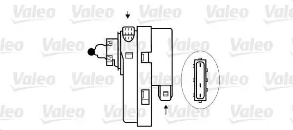 Регулировочный элемент, регулировка угла наклона фар 084641 VALEO PHC