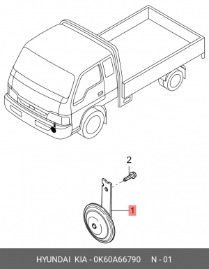 Деталь 0K60A66790 HYUNDAI KIA
