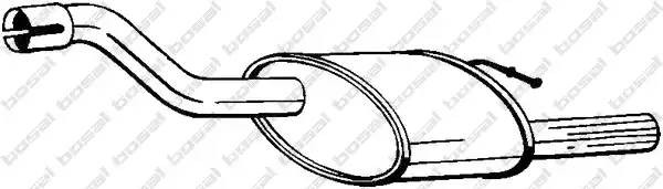 Глушитель выхлопных газов конечный 154-373 BOSAL