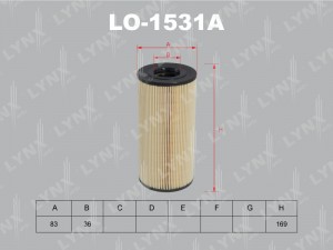 Фильтр масляный двигателя LO-1531A LYNXAUTO