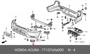 Деталь 71107S9A000 HONDA