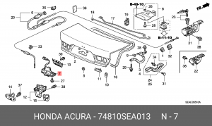 Деталь 74810SEA013 HONDA