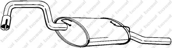 Глушитель выхлопных газов конечный 235209 BOSAL