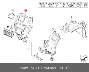 Подкрылок 51 71 7 194 459 BMW