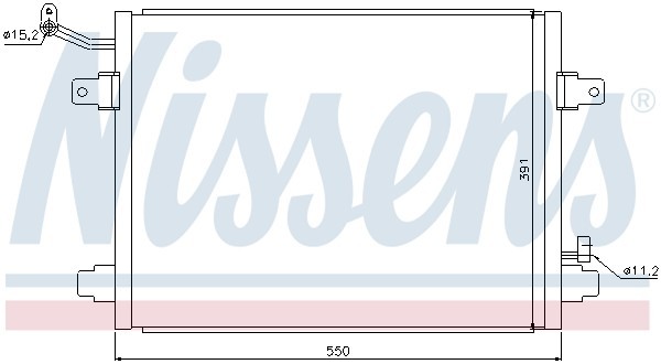 Конденсатор, кондиционер 94835 NISSENS