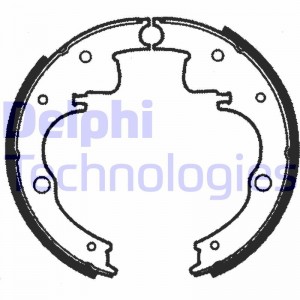 Комплект тормозных колодок LS1073 DELPHI