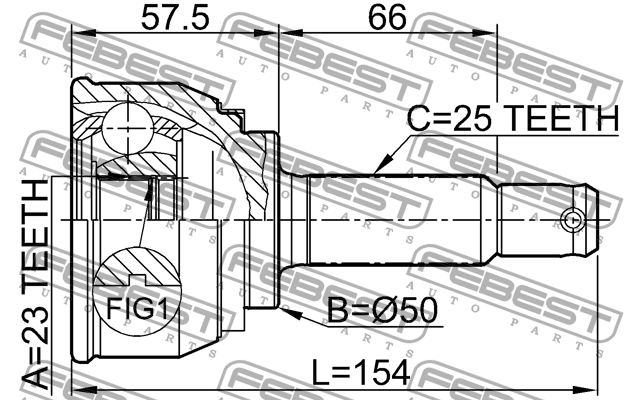 ШРУС 0410-011 FEBEST