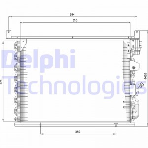 Конденсатор, кондиционер TSP0225172 DELPHI