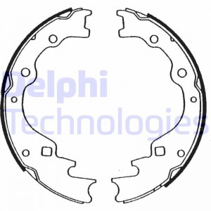 Комплект тормозных колодок, стояночная тормозная система LS1920 DELPHI