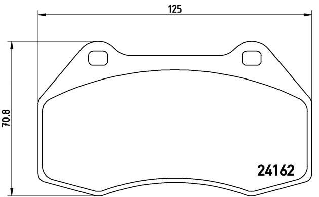 Комплект тормозных колодок, диско P68036 BREMBO