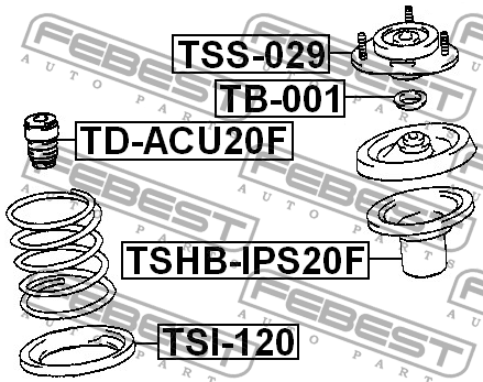 Опора амортизатора подвески TSS-029 FEBEST