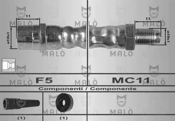 Тормозной шланг 80165 MALO