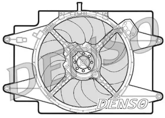 Вентилятор, охлаждение двигателя DER01002 DENSO