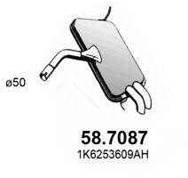 Глушитель выхлопных газов конечный 587087 ASSO
