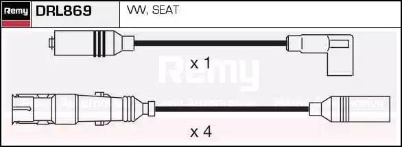 Ккомплект проводов зажигания DRL869 DELCO REMY
