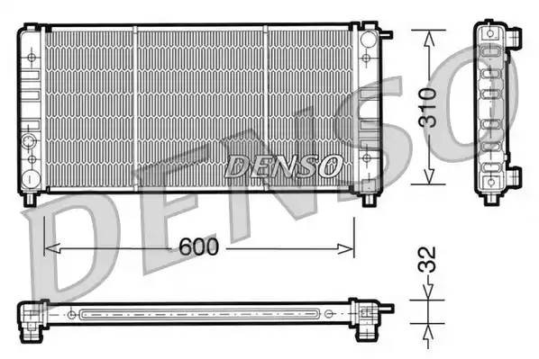 Радиатор, охлаждение двигател DRM26002 DENSO