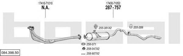 Система выпуска ОГ 08439850 BOSAL