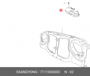 Замок капота 7111006002 SSANG YONG