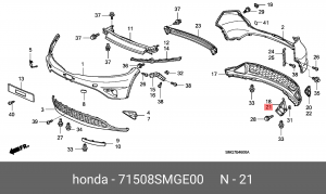 Деталь 71508SMGE00 HONDA