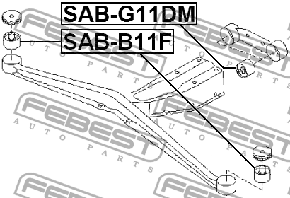 Сайлентблок SAB-B11F FEBEST