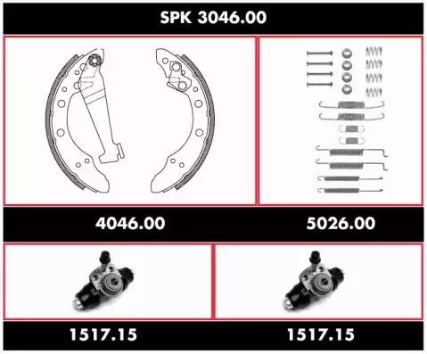 Комплект тормозных колодок SPK 3046.00 REMSA