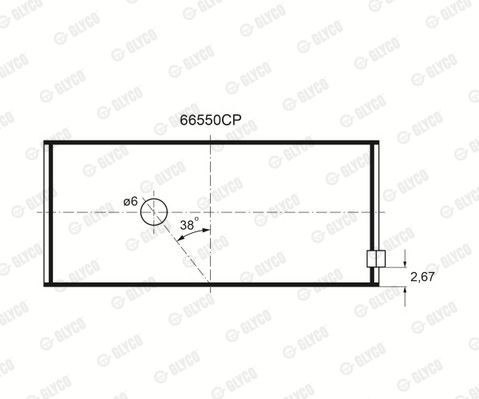 Подшипник 66550CP GLYCO