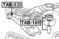 Сайлентблок TAB-135 FEBEST