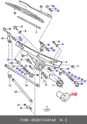 Покрышка 85GB17C441AB FORD
