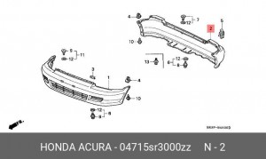 Буфер 04715SR3000ZZ HONDA