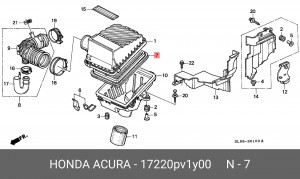 Фильтр воздушный 17220PV1Y00 HONDA