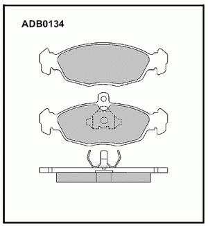 Колодки тормозные дисковые ADB0134 ALLIED NIPPON