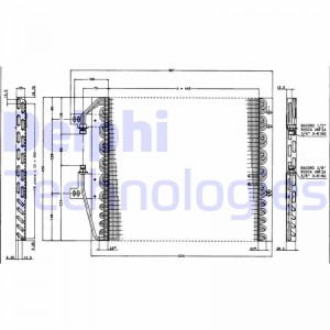 Конденсатор, кондиционер TSP0225163 DELPHI