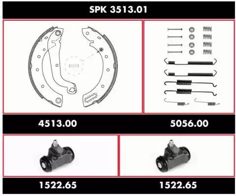 Комплект тормозных колодок SPK351301 REMSA
