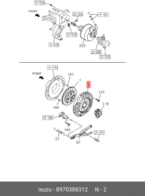 Нажимной диск сцепления 8-97038-831-2 ISUZU