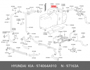 Фильтр, воздух во внутренном пространстве 974064A910 HYUNDAI KIA