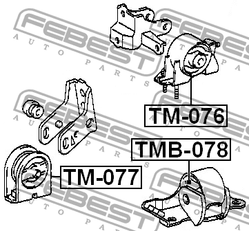 Подушка двигателя TMB-078 FEBEST